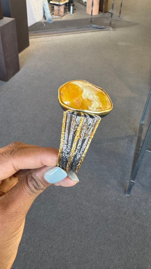 Amber Cuff Bracelet