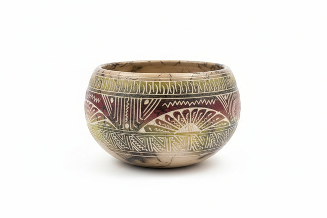 Navajo Carved Vase by Artist  Alynssa Gilmore 2"H x 3.5"W