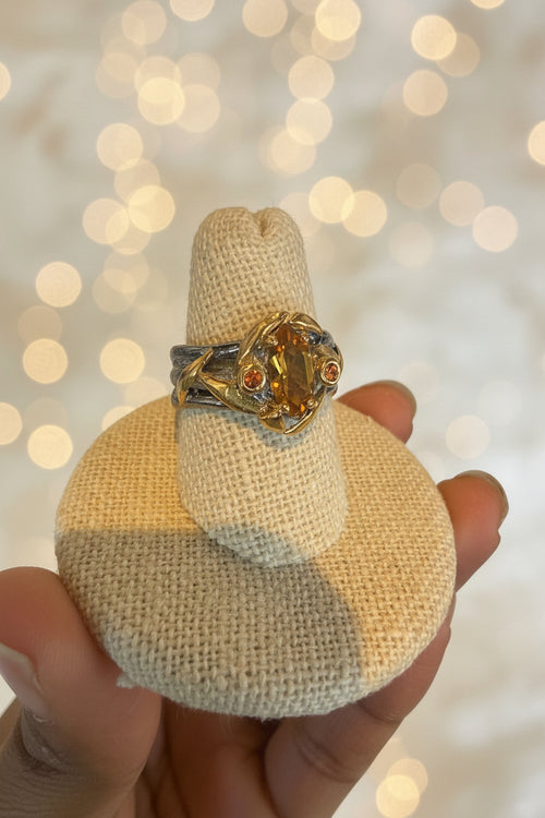Marquis Cut Citrine Ring