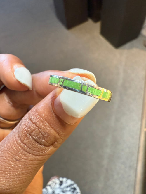 Petite Gaspeite Ring