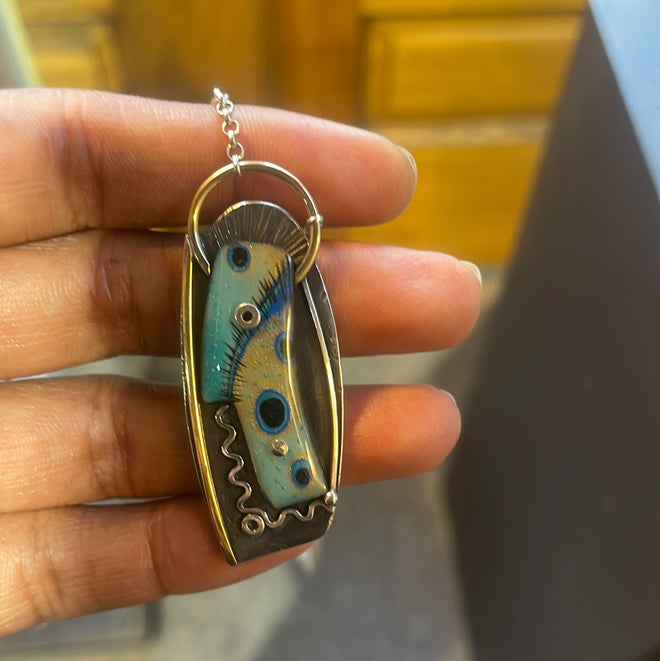 Blue Long Necklace