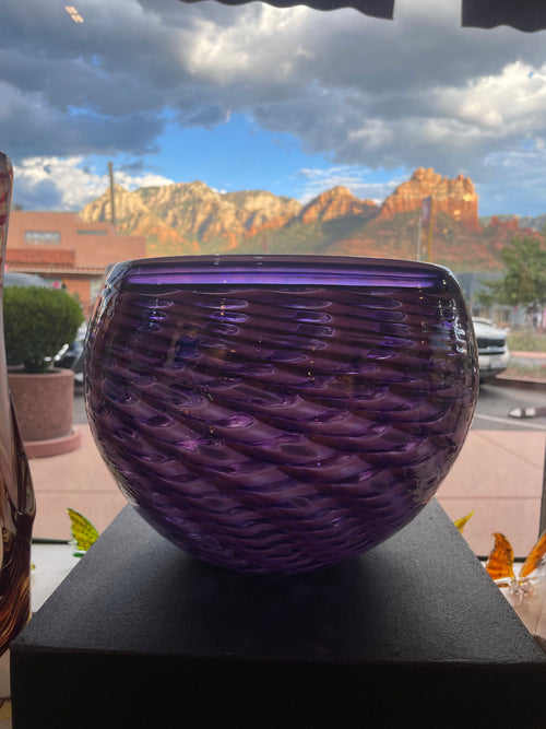 Purple Ribbon Bowl