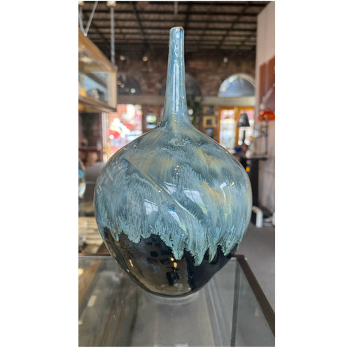 Blue & black Ceramic Bottle