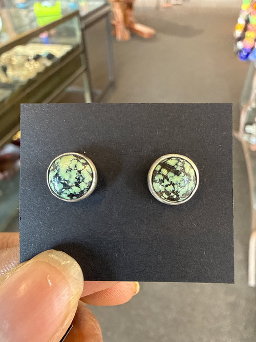 Sterling Silver Turquoise Small Post Stud Earrings