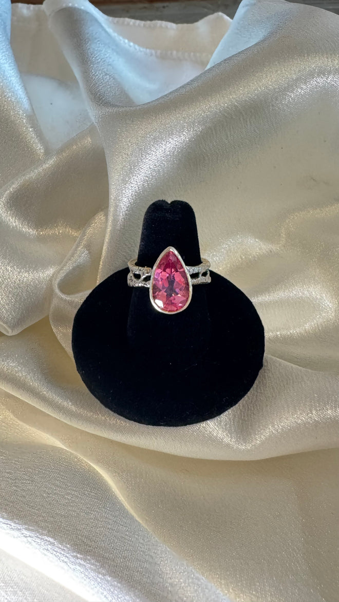 Pink Topaz Ring