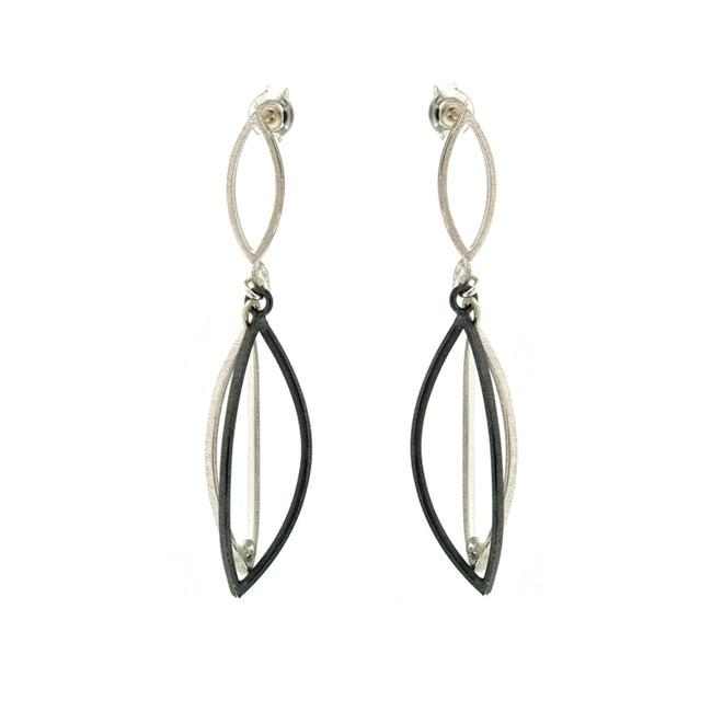 Double Element Drop Earrings