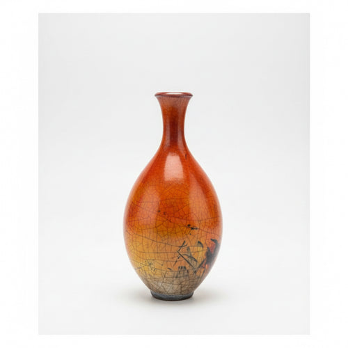 Raku Ferric Bottle