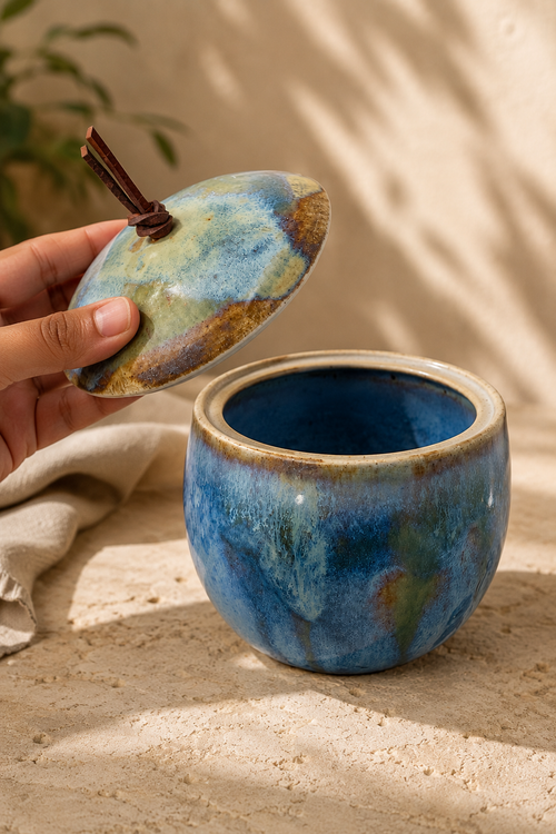 Food Safe Ceramic Lidded Jar