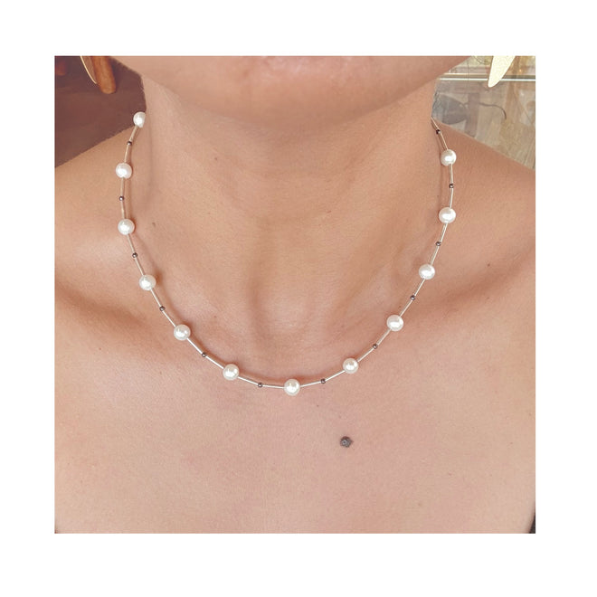 Handmade freshwater pearl necklace for gifts