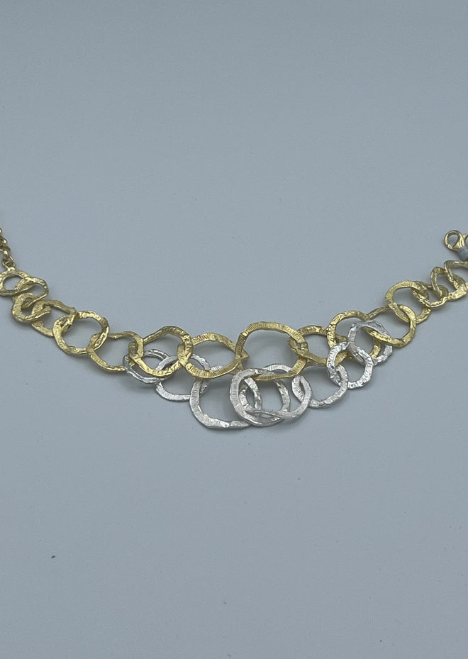 Coral Bracelet Sterling Silver 24 Carat Gold Plated