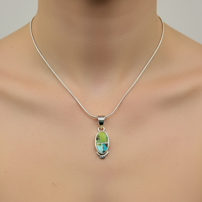Sonoran Gold Turquoise Pendent