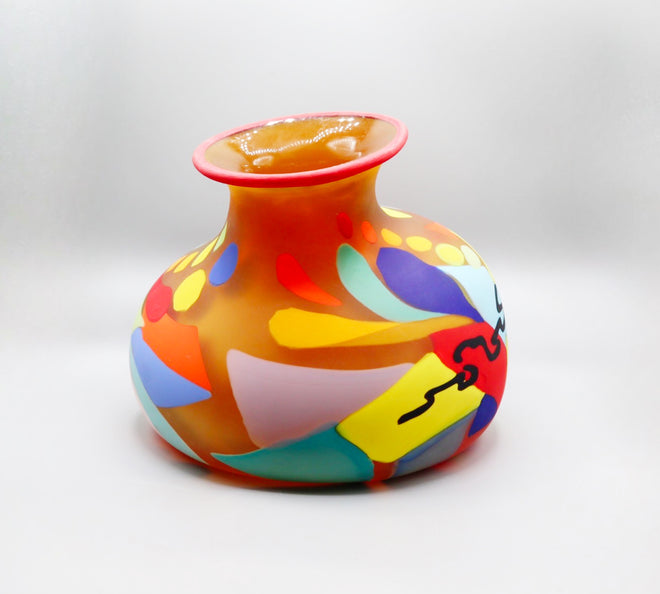 Phoenix Glass Gourd Vessel
