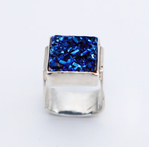 Titanium Druzy Ring