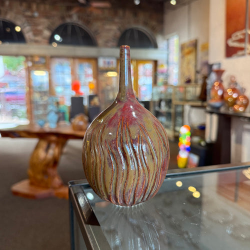 Stoneware Carved bottle