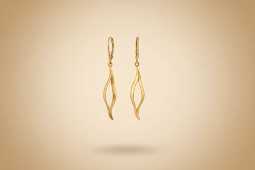 Sterling Silver Gold-Plated Earrings — Classic Everyday Style