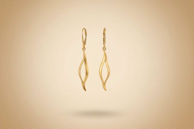 Sterling Silver Gold-Plated Earrings — Classic Everyday Style