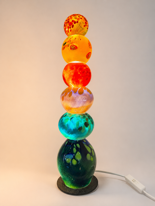 Handblown Light Glass Tower