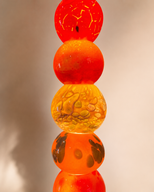 Close up image of the glass top part