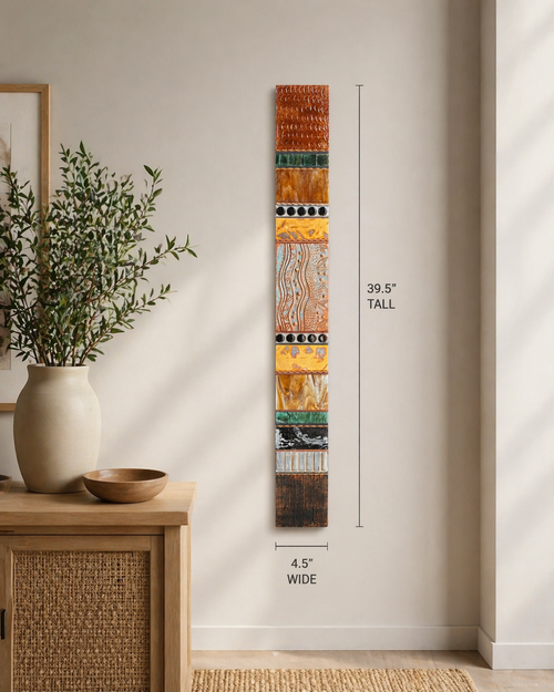 Southwest Totems 39.5”h x 4.5”w by Julie Hemer