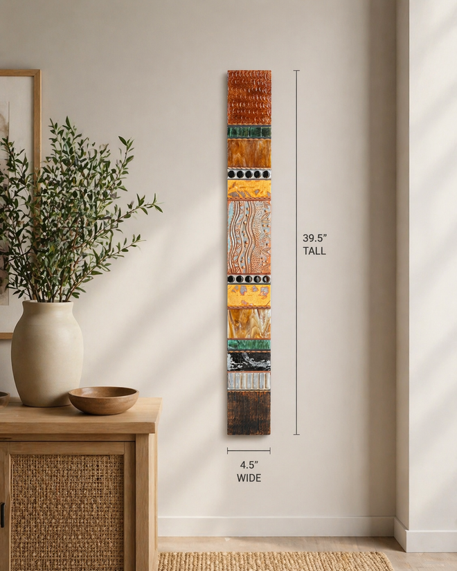 Southwest Totems 39.5”h x 4.5”w by Julie Hemer