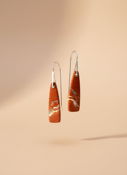Brecciated Red Jasper Sedona Earrings by Nancy Foo