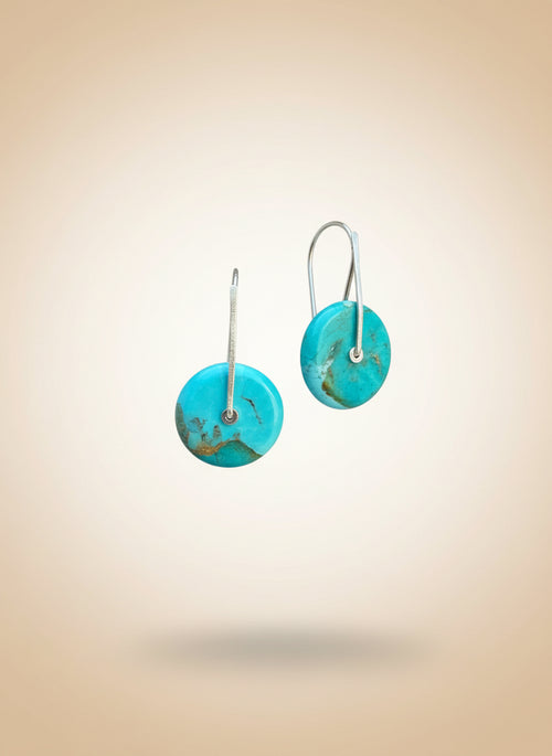 Kingman Turquoise Earrings by Nancy Foo