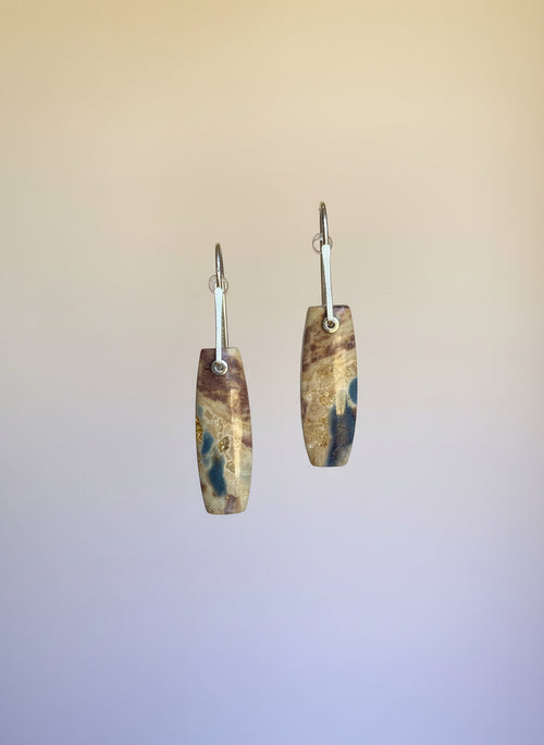 Slate Mountain Jasper Earrings by Nancy Foo