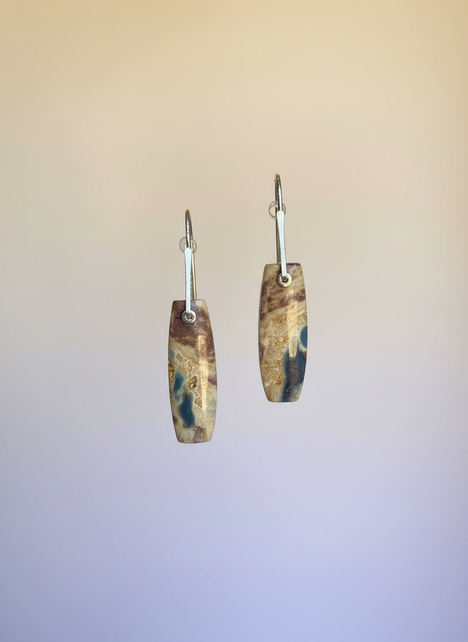 Slate Mountain Jasper Earrings by Nancy Foo