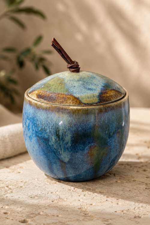 Handmade Food Safe Ceramic Lidded Jar