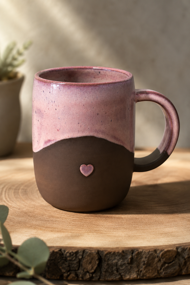 Handmade Heart Coffee Mug  