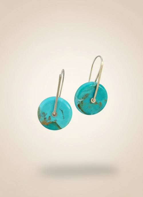 Kingman Turquoise Earrings by Nancy Foo