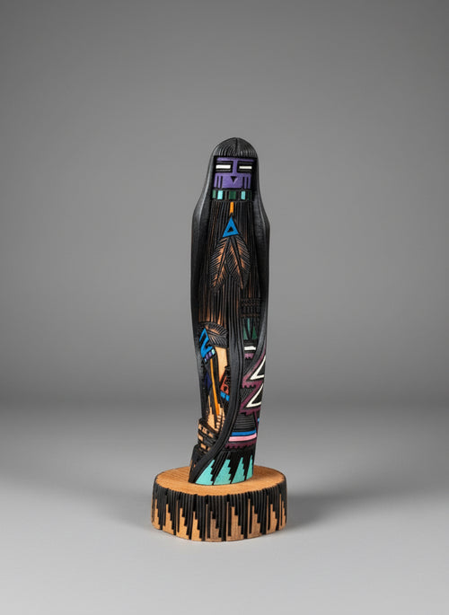 9-inch Kachina Sculpture by Navajo Artist Jerald Guy