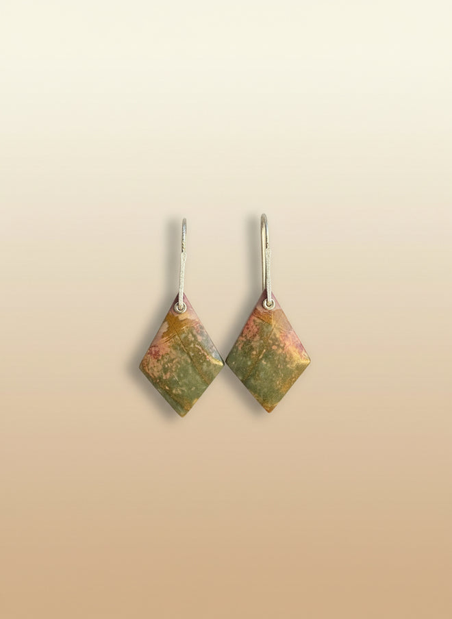 Handmade Picasso Jasper Earrings by Nancy Foo