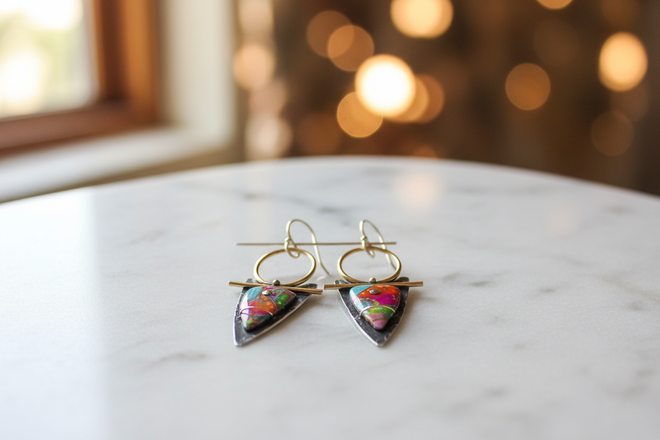 Aralyn Triangle Earrings