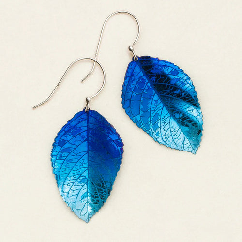 Navy Elm Earrings