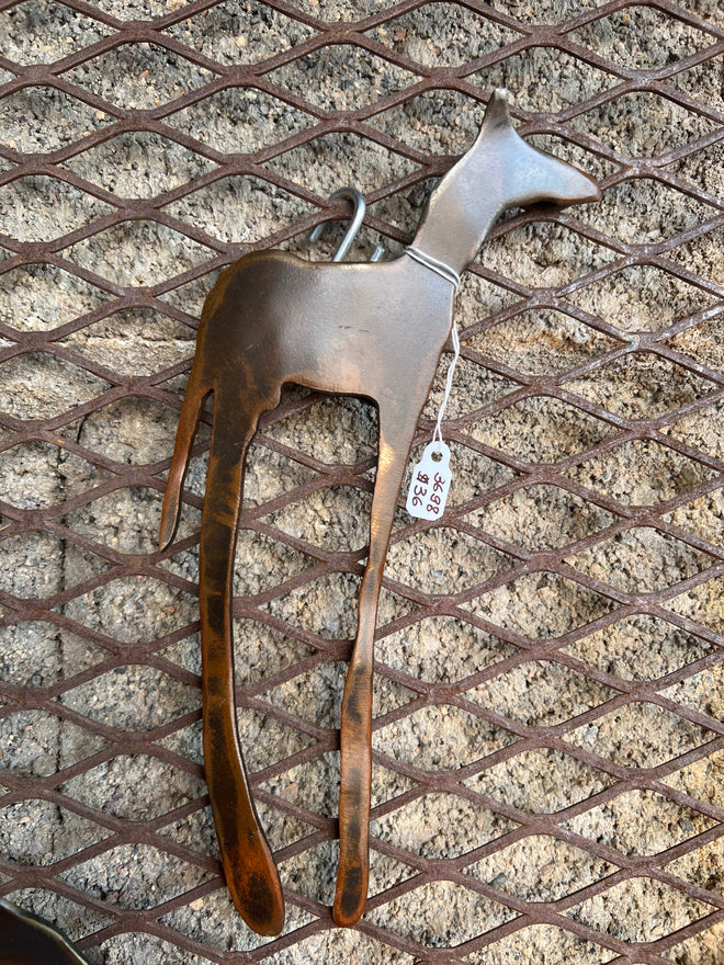 8-inch Metal Horse Wall Hanging