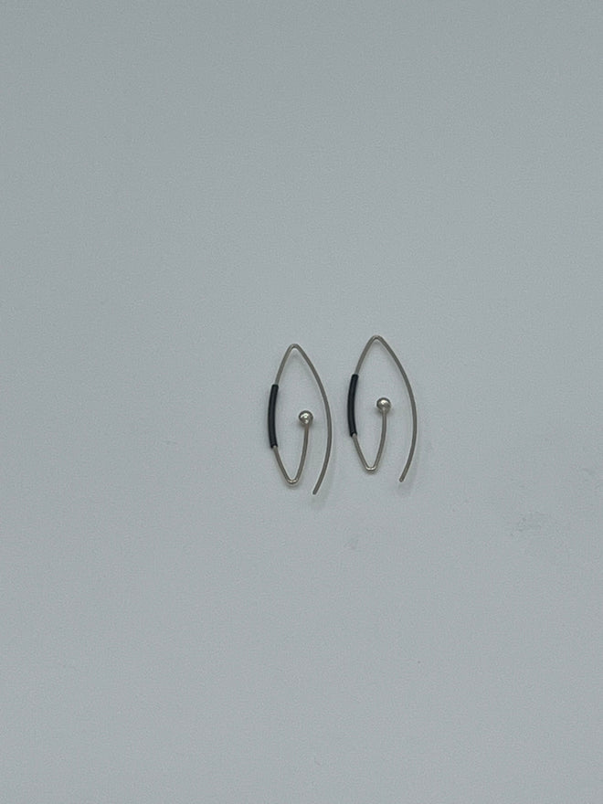Sterling Silver Paperclip Earrings