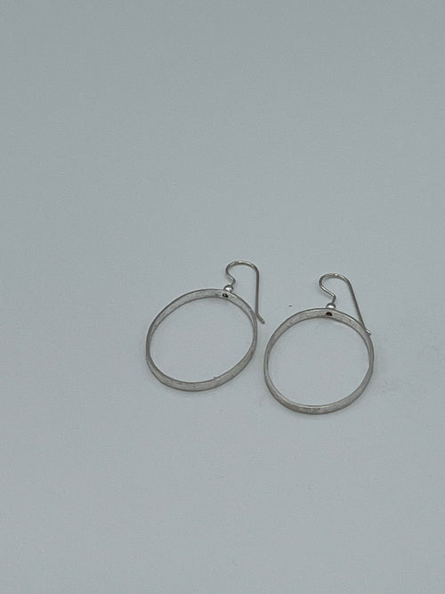 Sterling Silver Oval Hoops