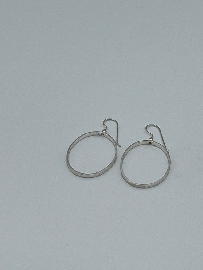 Sterling Silver Oval Hoops