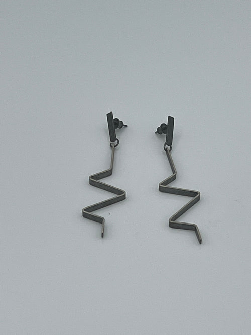 Long Zig Zag Earrings