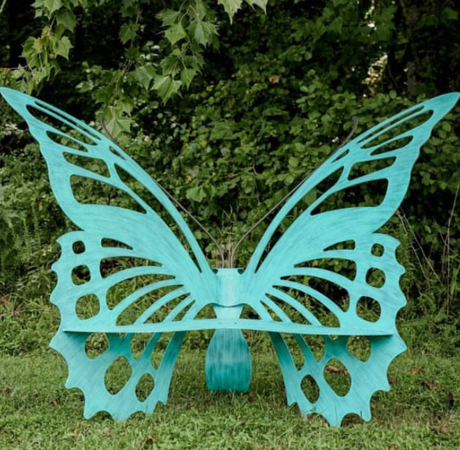 Butterfly Outdoor Bench