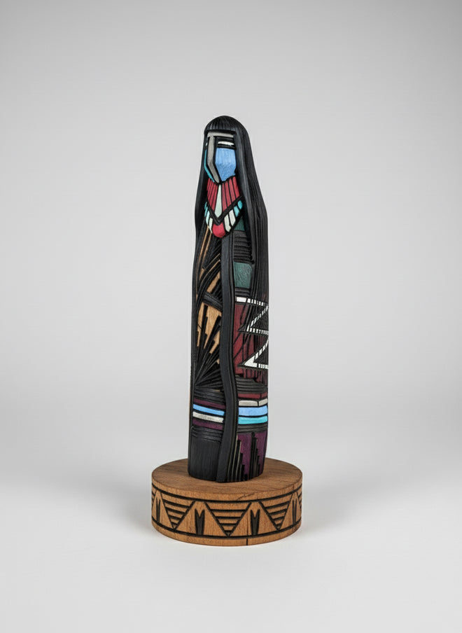 7.5-inch Kachina Sculpture by Navajo Artist Jerald Guy