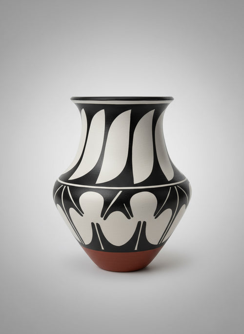 Santo Domingo (Kewa) Pueblo Ceramics by Artist Robert Aguilar 9.5"H x 8"W