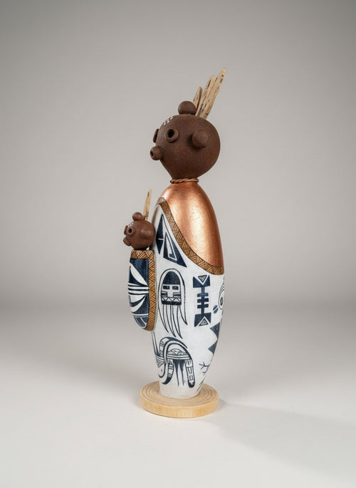 Mama and Baby Mudhead Kachina