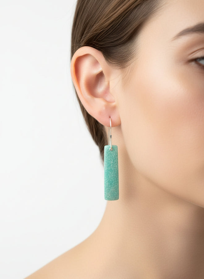 Amazonite Earrings by Nancy Foo