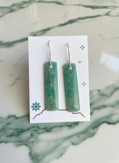 Amazonite Earrings by Nancy Foo
