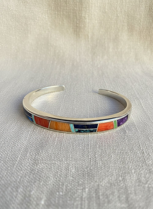 Multi Stone Navajo Stone Inlaid Cuff