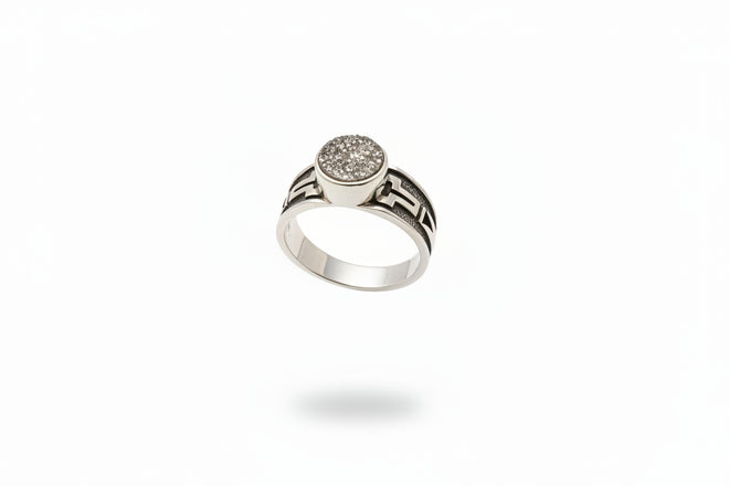 Navajo Druzy Silver Ring