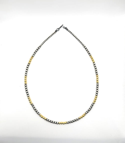 Navajo Graduated Pearls Necklace - Hand Strung by Navajo Artists