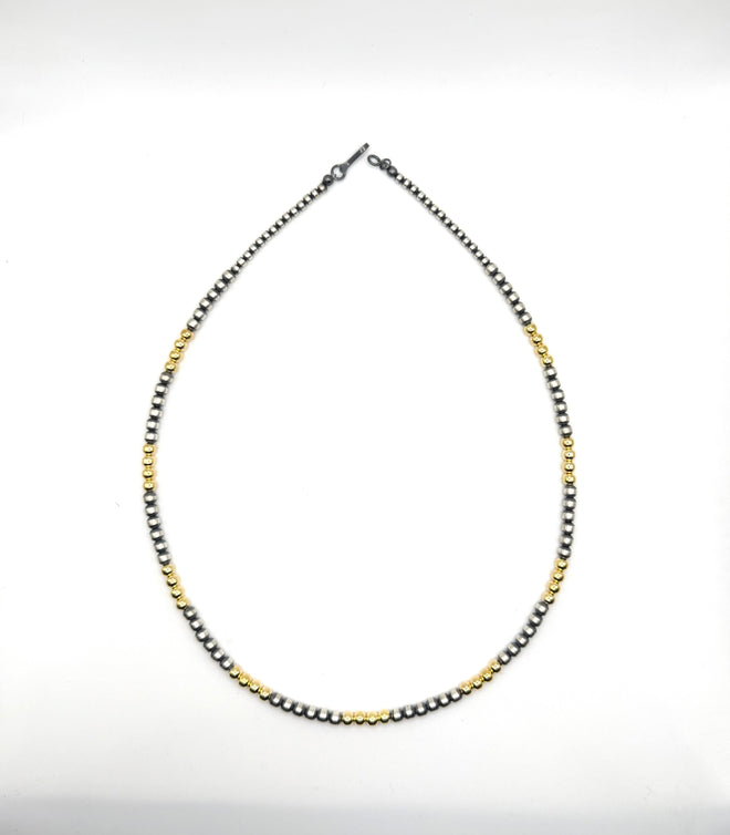 Navajo Graduated Pearls Necklace - Hand Strung by Navajo Artists